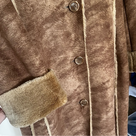 Vintage Full Length Faux Fur Coat - Picture 7 of 15